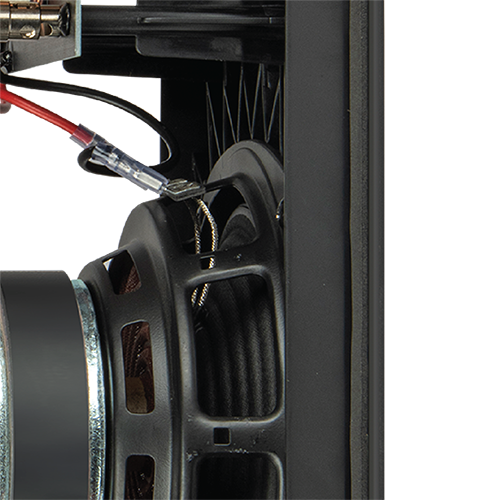 Rigid Baffle design with acoustic smoothing for improved transducer integration